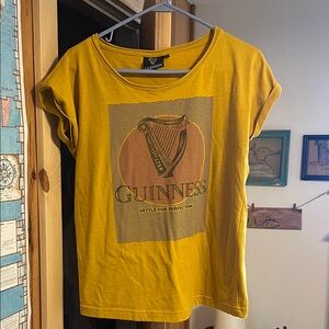 Guinness Mustard Yellow Graphic Women's Top